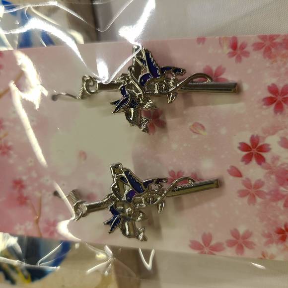 Jewelry - HUMMINGBIRD CROSS EARRINGS